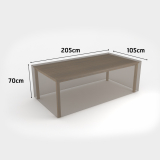 COVERTOP table 205x105xh.70cm drapp